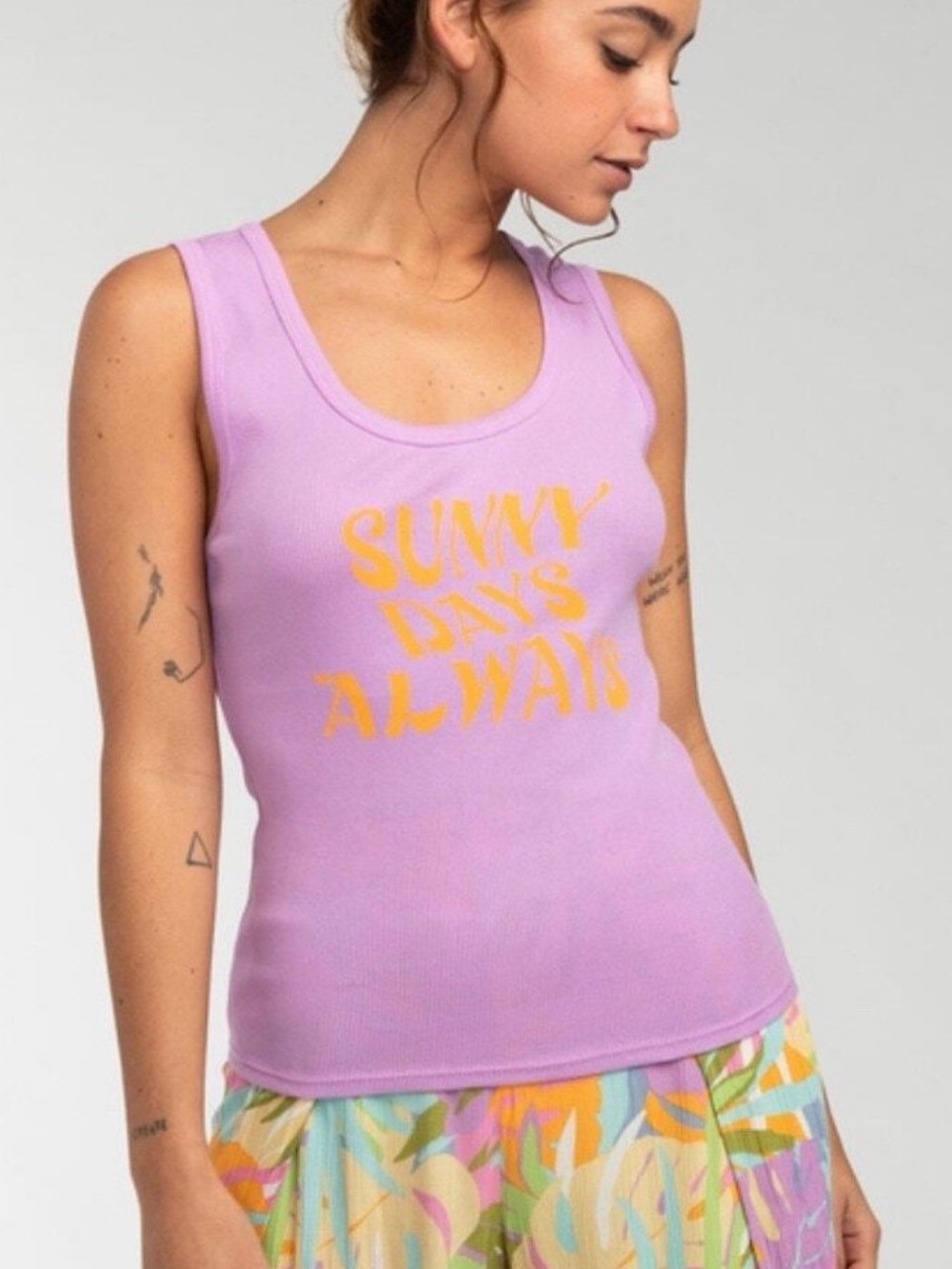 Billabong Purple Tank Sunny Days Always - Picture 6 of 6